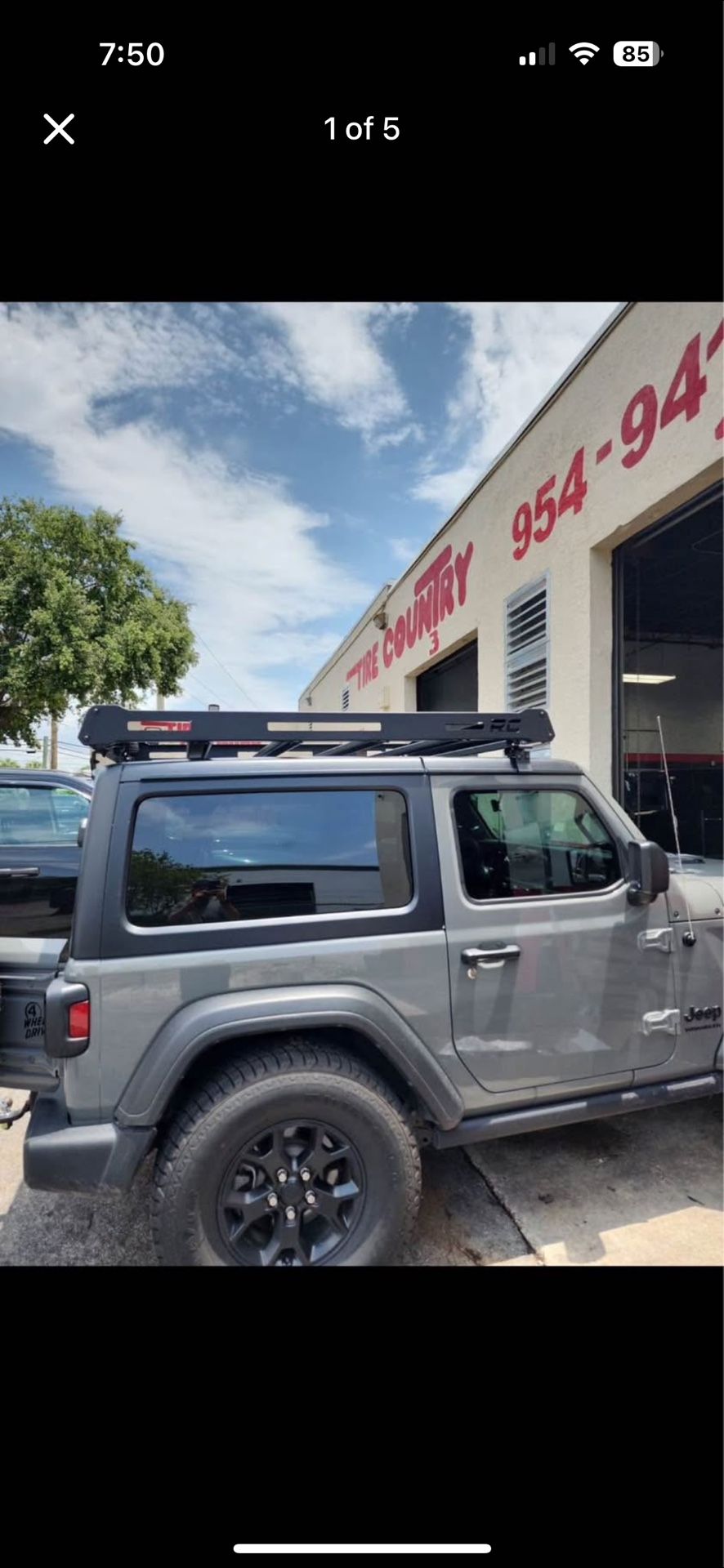 Jeep Roof Rack Basket With Lights 