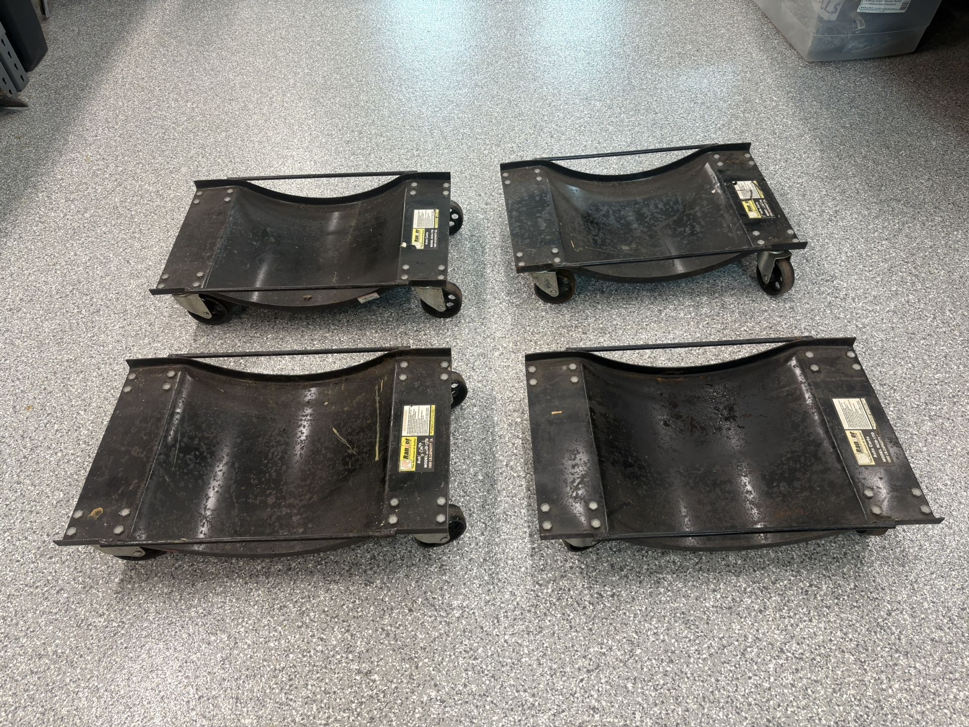 Set of Four Car Dollies