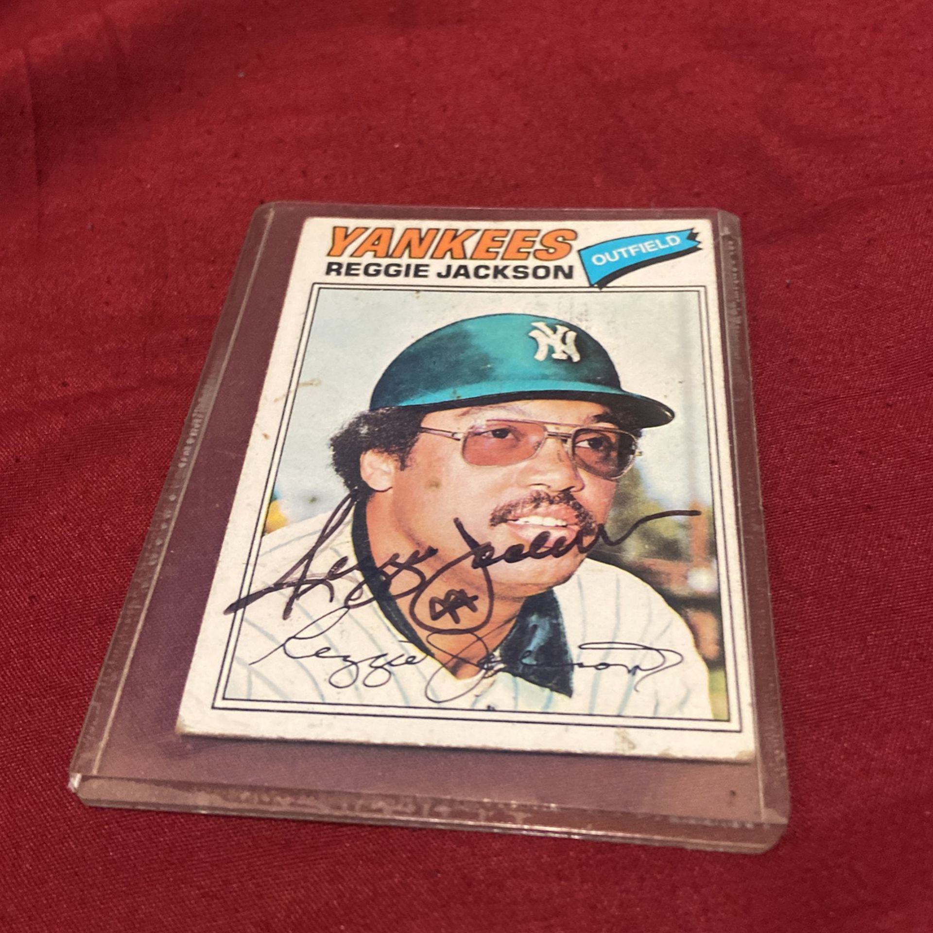 Autographed Reggie Jackson Baseball Card for Sale in The Bronx, NY - OfferUp