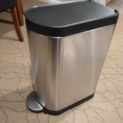 Simple Human Stainless Kitchen Trash Can
