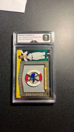 Mickey Mantle 1961 World Series Medallion Card