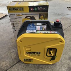 Champion Power Equipment 2500/1850-Watt Recoil Start Gasoline/Propane Powered Dual Fuel Inverter Generator with Quiet Technology and CO Shield 