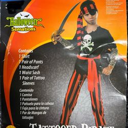 Tattooed Pirate Halloween Costume boys small 6