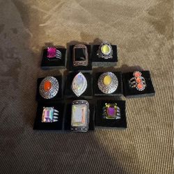 Stretchy Rings Each $5 (18) In Total