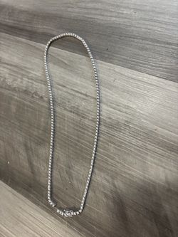 White gold natural diamond Tennis Necklace
