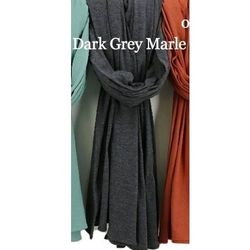 Womens Dark Grey Marle Premium Jersey Hijab