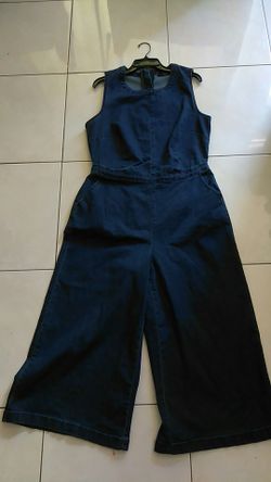 Denim romper Ashley Stewart