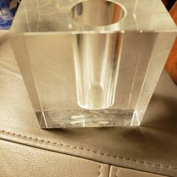 Rectangular Glass/Crystal Bud Vase