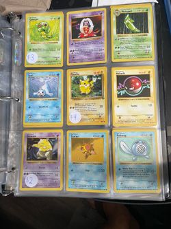 Various Pokemon Cards from 1999 Base Set and Jungle Set