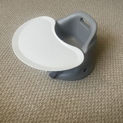 Upseat Baby Floor and Booster Seat - Gray