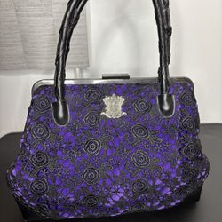 Disney Parks Haunted Mansion 45th Anniversary Purple Crocheted Handbag