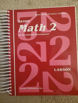 Saxon Math 2 Teacher Manual, Sealed Workbooks 1&2 and Fact Cards