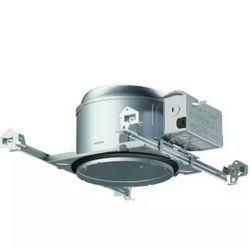 E26 6 in. Aluminum Recessed Lighting Housing for New Construction Shallow Ceiling, Insulation Contact, Air-Tite