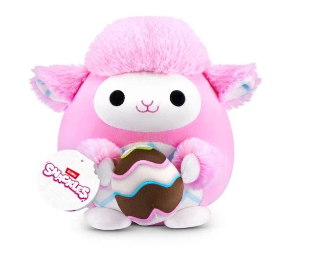 NWT Zuru Snackles 8" ANNA Pink Sheep Plush Chocolate Egg Edition