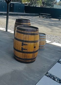3 Wine barrels