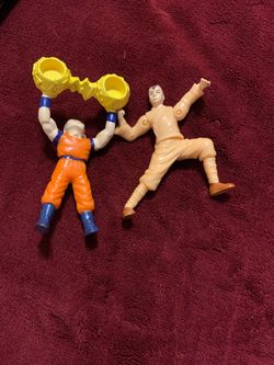 Dragon ball Z and Avatar last air bender figures