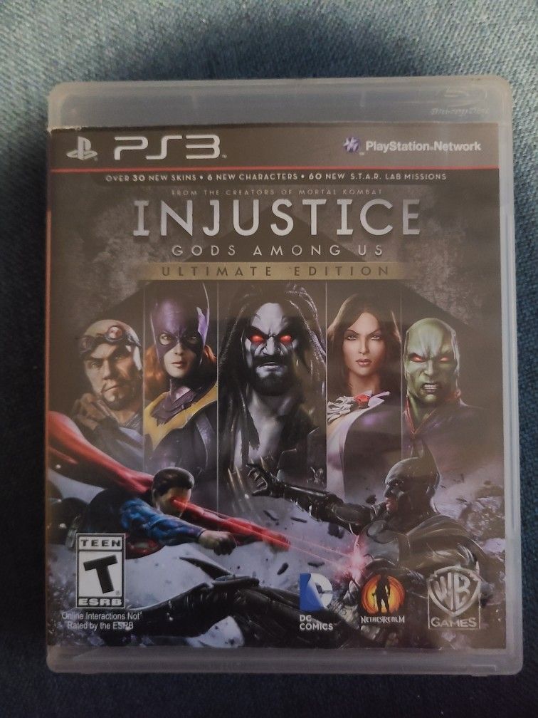 PS3 Injustice Gods Among Us Ultimate Edition