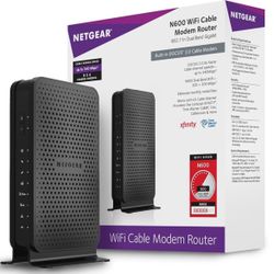 “NetGear N600” (8 By 4) Wifi Docs is 3.0 Cable Modem Router (C3700) Certified For Xfinity & Comcast,Spectrum, Cox.