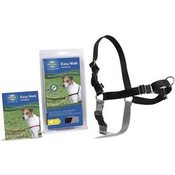 PetSafe Dog Harness, Petite/Small, Black/Silver - No-Pull, Patented Martingale Loop, Front Leash Attachment, Lightweight & Breathable, Improves Leash 