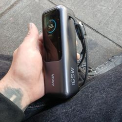 nker Power Bank 25K 165W with Built-in USB-C and Retractable Cable Power Station 60,000mAh 87W with Smart Display, Lighting, SOS Mode, and Home Backup