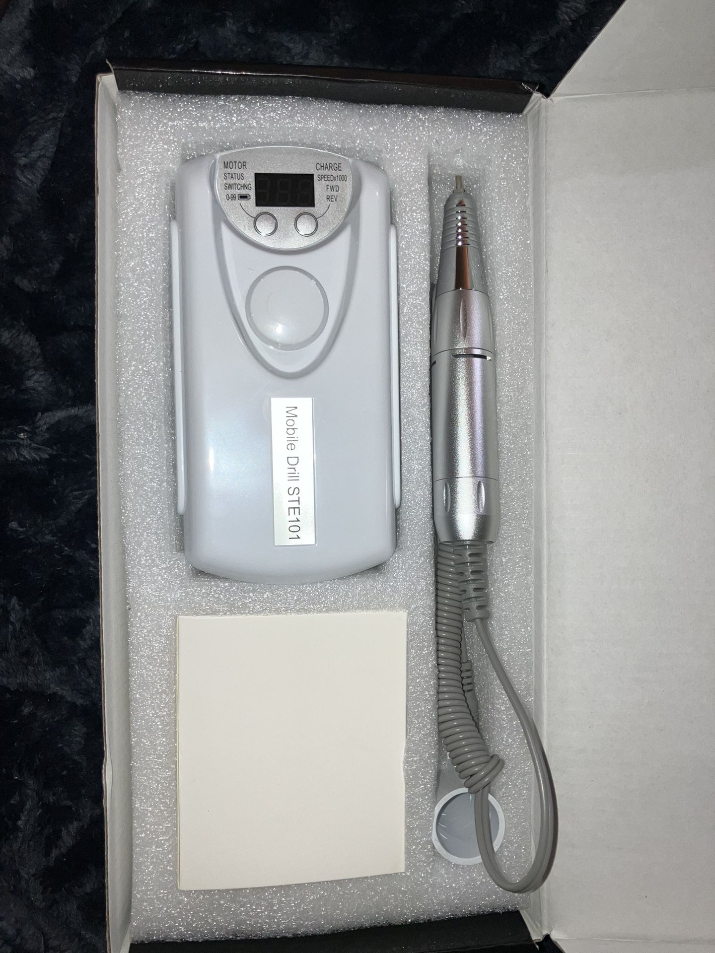 Nail Drill + Bits + Charger