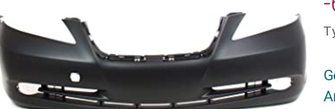 2007 LEXUS ES 350 FRONT BUMPER