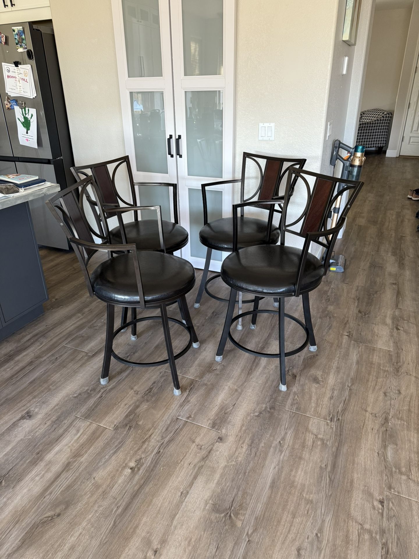 Four Bar Height Stools $300