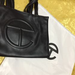 Telfar Medium black Shopping Bag			
