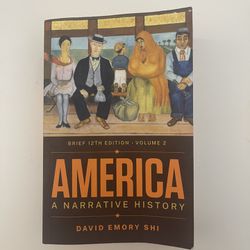 America A Narrative History Book