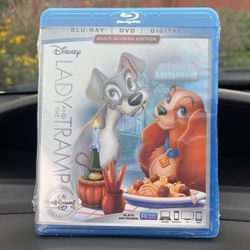 Disneys Lady And The Tramp Blu-ray DVD Digital Copy New
