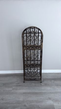 Large Metal Wine Rack Holds 45 bottles