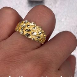 Gold Dipped Nugget Ring
