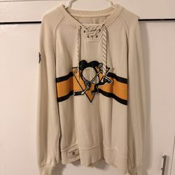 Pittsburgh Penguins Lace-Up Sweatshirt (Vintage Style) 