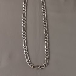 Sterling Silver Figaro 22" Necklace 55 Grams