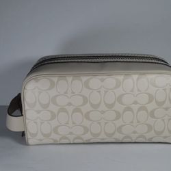 Coach  large travel kit in signature leather 