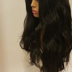 Lace Front Wig Black Wavy BRAND NEW