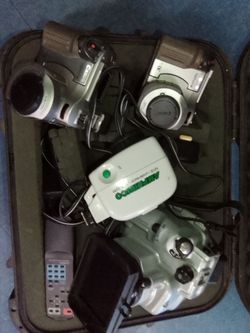Canon camera and underwater case