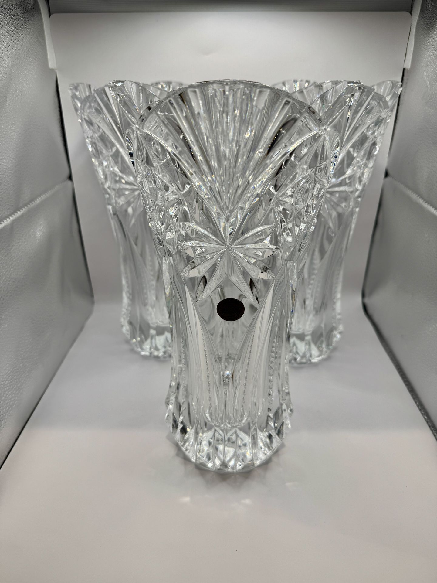 Vintage Crystal D'Arques Durand France Vincennes Crystal Table Flower Vase