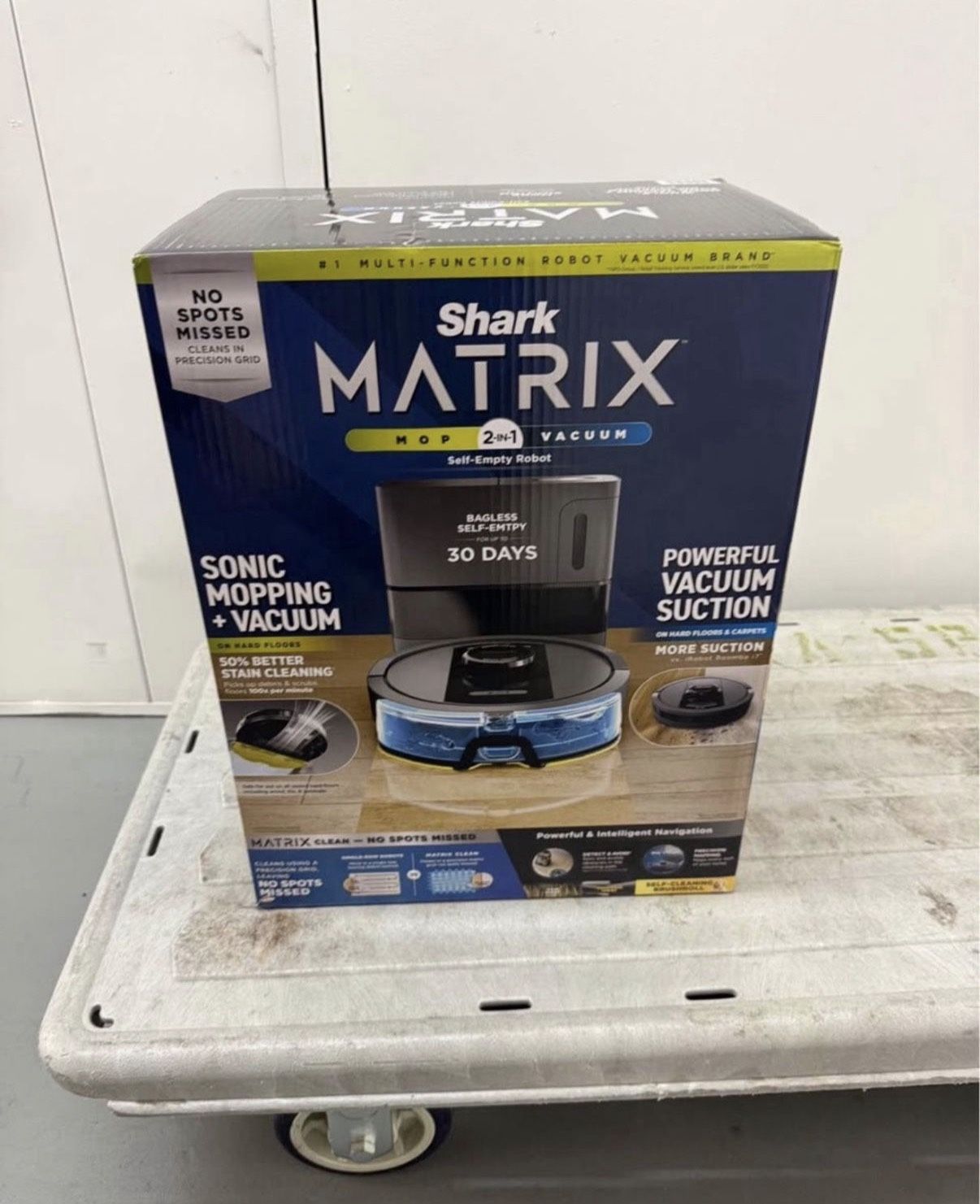 Shark Matrix Self-Empty Robot Vacuum & Mop with No Spots Missed on Carpets & Hard Floors, Bagless 30