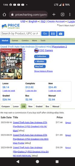 Grand Theft Auto San Andreas (PS2) $15 for Sale in Houston, TX - OfferUp