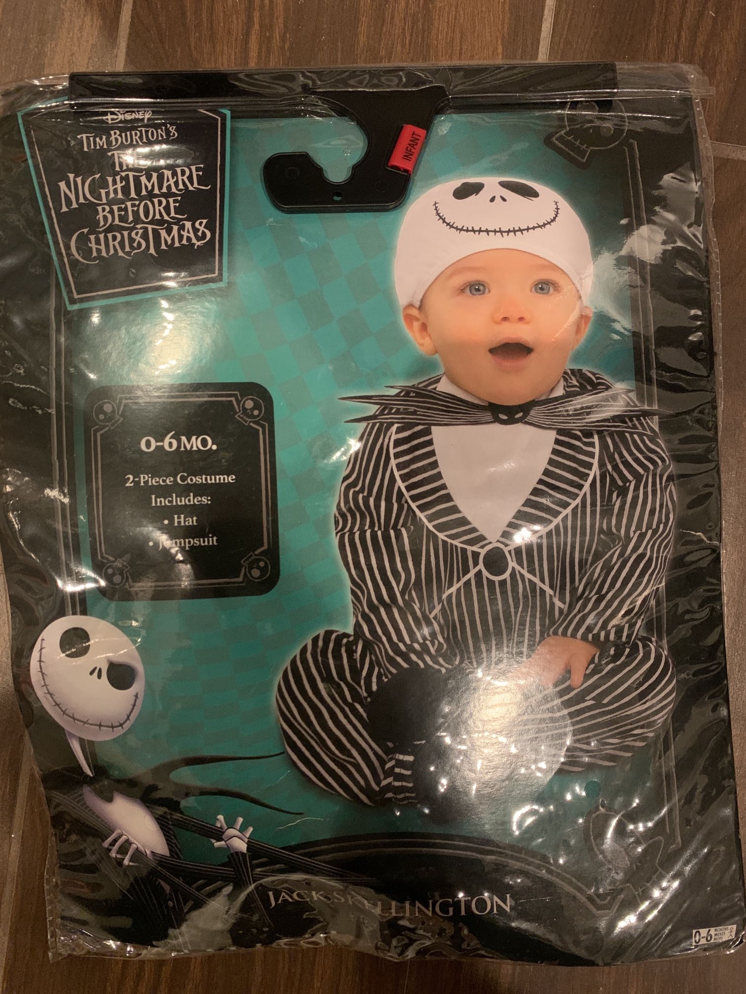 Jack Skellington Baby Costume 0-6 Months