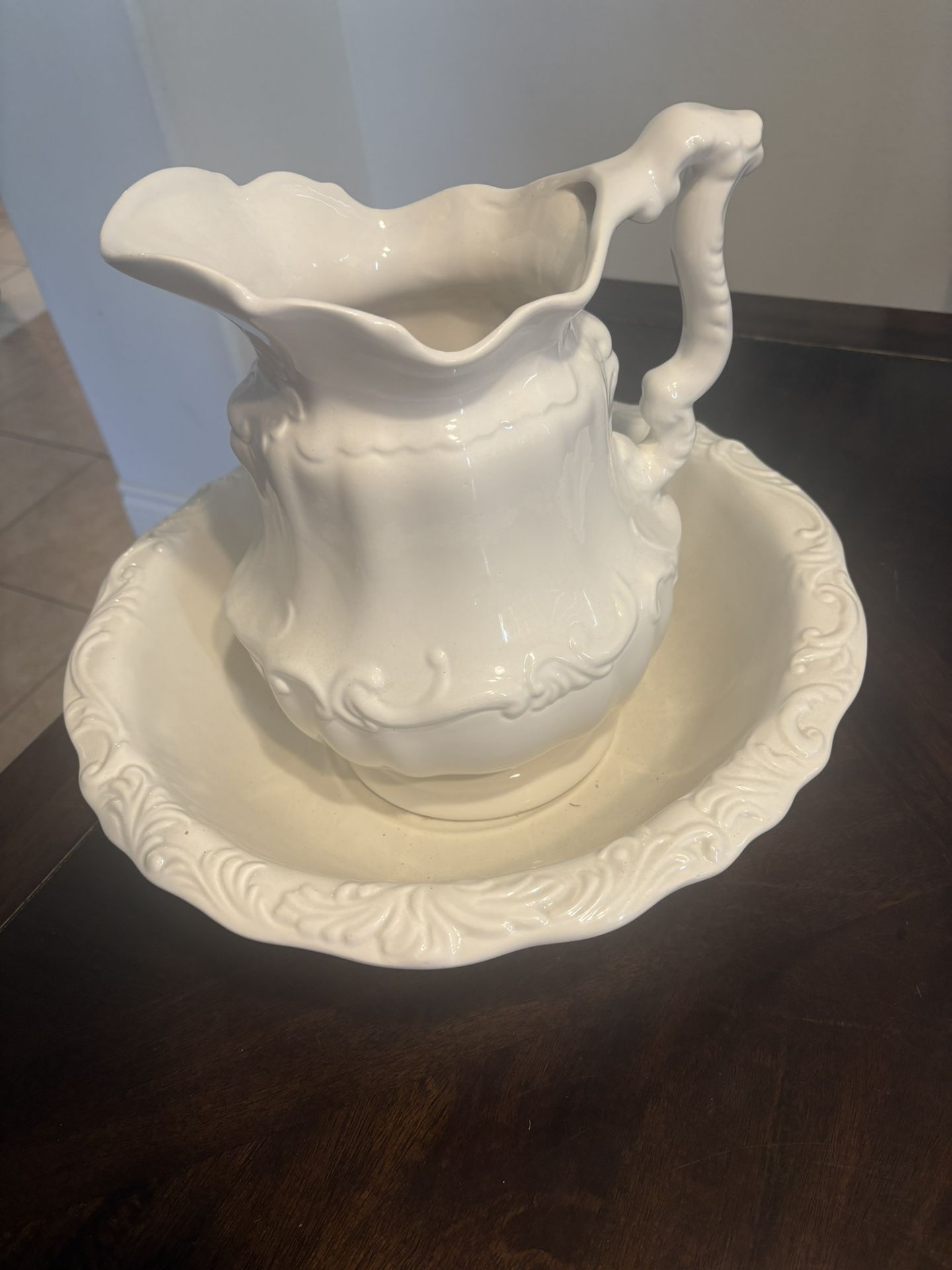 Vintage Water Pitcher and Basin 