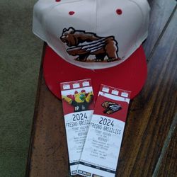 Fresno Grizzlies Tickets and Hat $15 Each