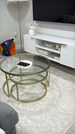Gold nesting table