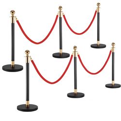 ***NEW*** 6 Matte Black Stanchion Posts for Sale NOT rent