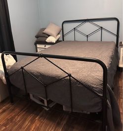 Farmhouse style bed frame