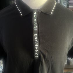 Armani Exchange Black Polo XL