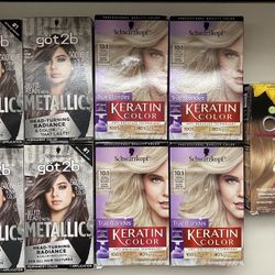 Hair color - Got2b, Schwarzkopf, Olia