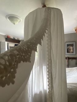 Canopy - white with lights - about 7 feet tall bedroom - General