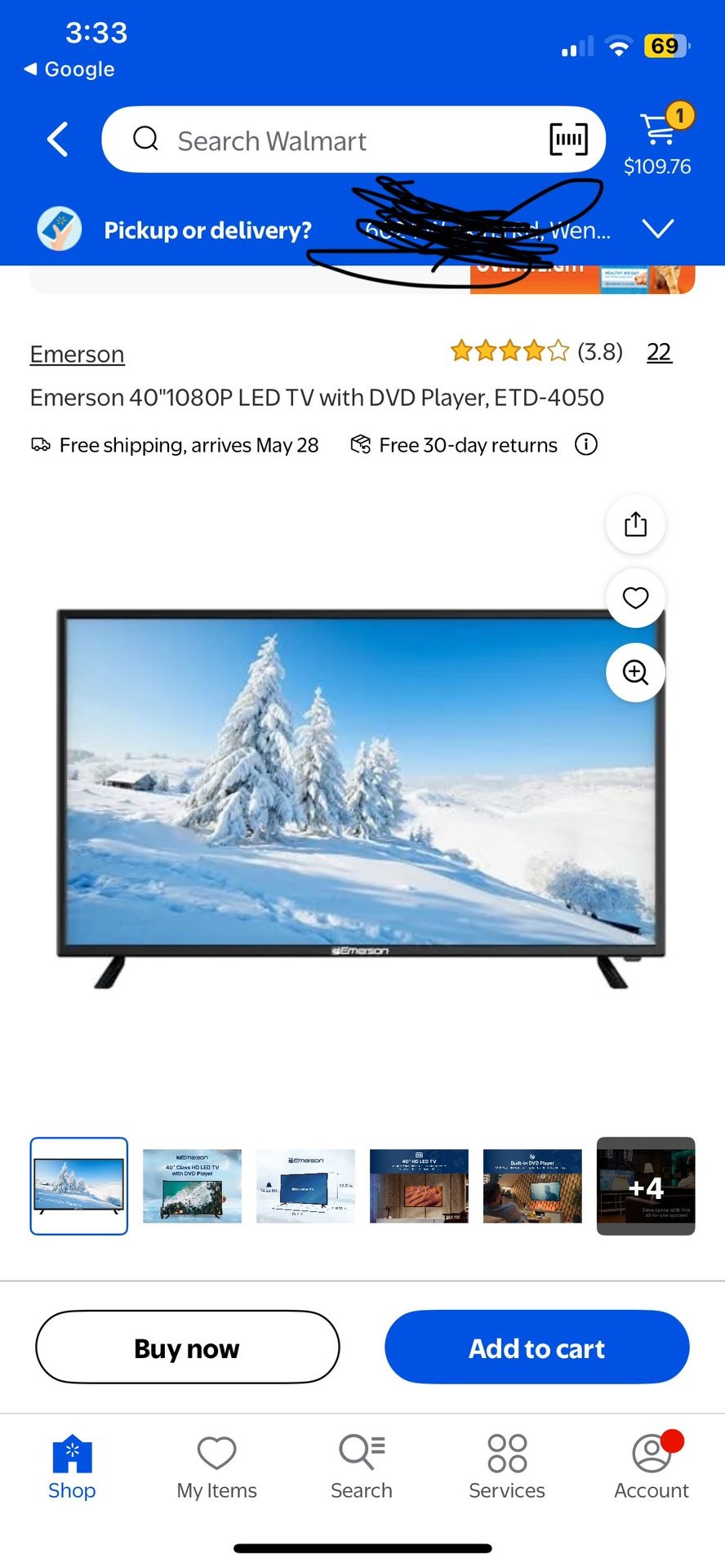 2024 40” Emerson TV